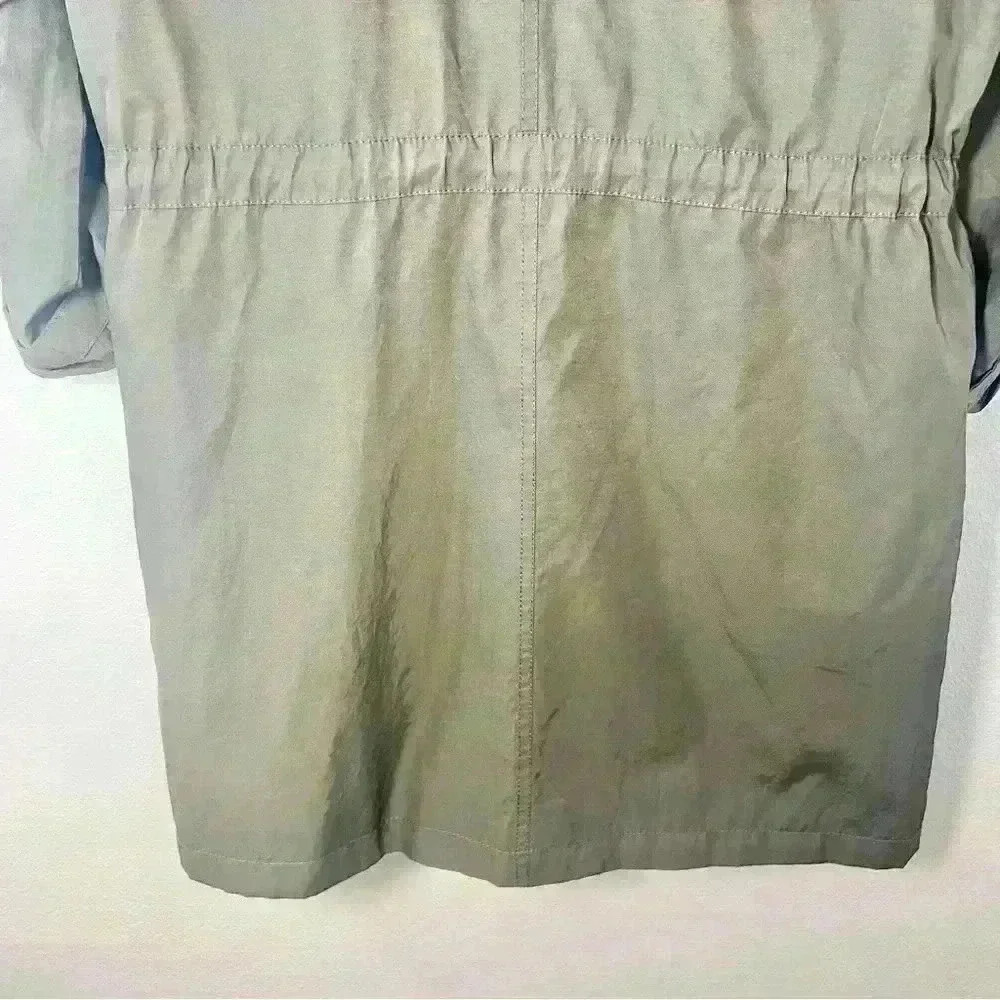 Kenneth Cole Women’s Anorak Olive Green Utility Jacket Size Medium - Picture 7 of 16